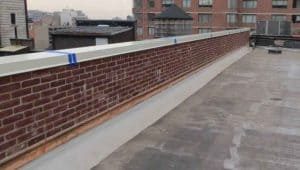 Plain parapet wall